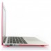 MacBook Air 11.6'' (Model : A1370 / A1465) - 2 in 1 Clear Pink Matte Soft-Touch Plastic Notebook Hard Case Cover & Silicone Keyboard Cover